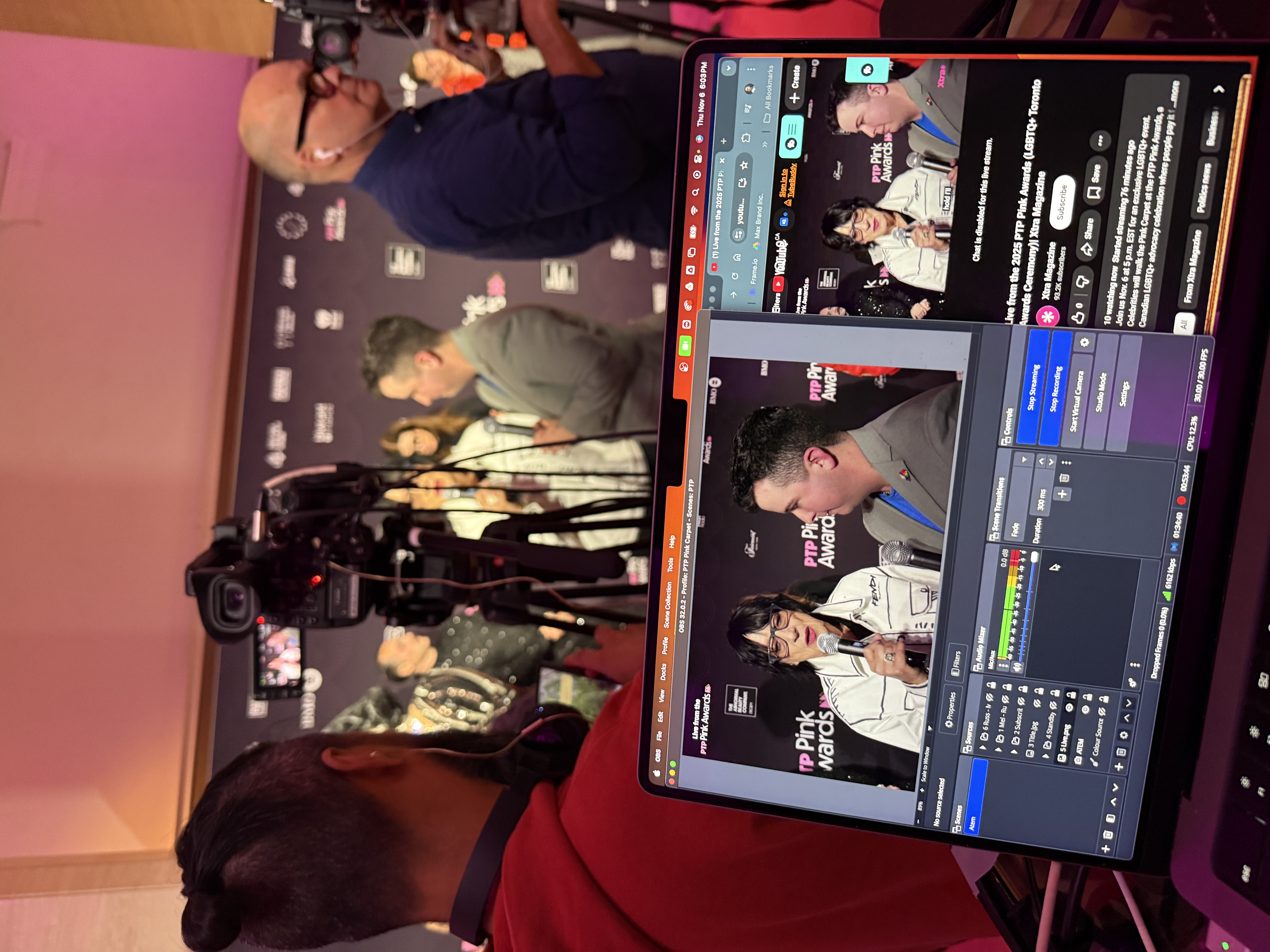 Live event broadcast and switching console